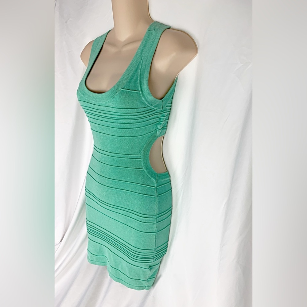 2b Bebe - Seafoam green fitted mini dress
